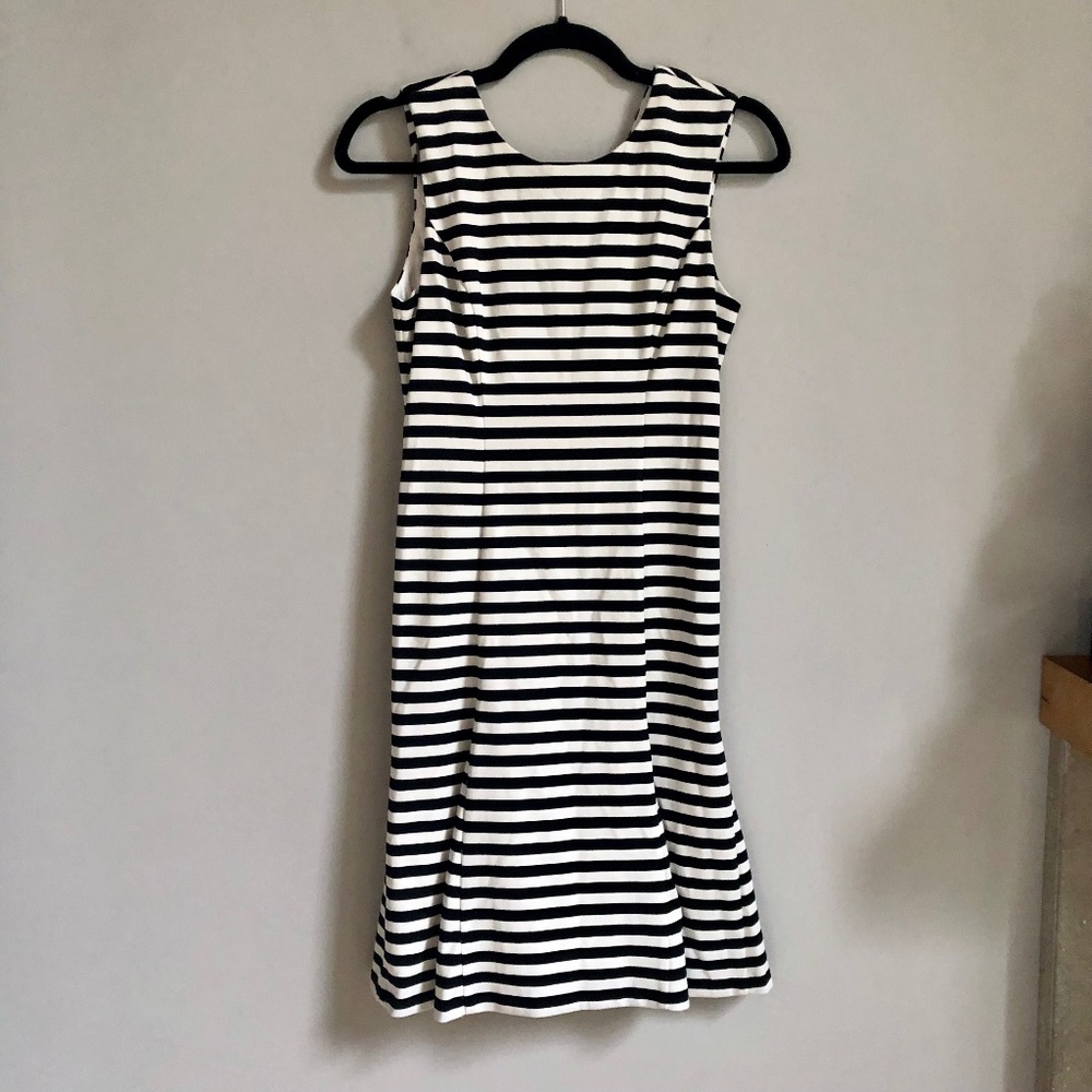 Vince Camuto Striped Fit & Flare Dress